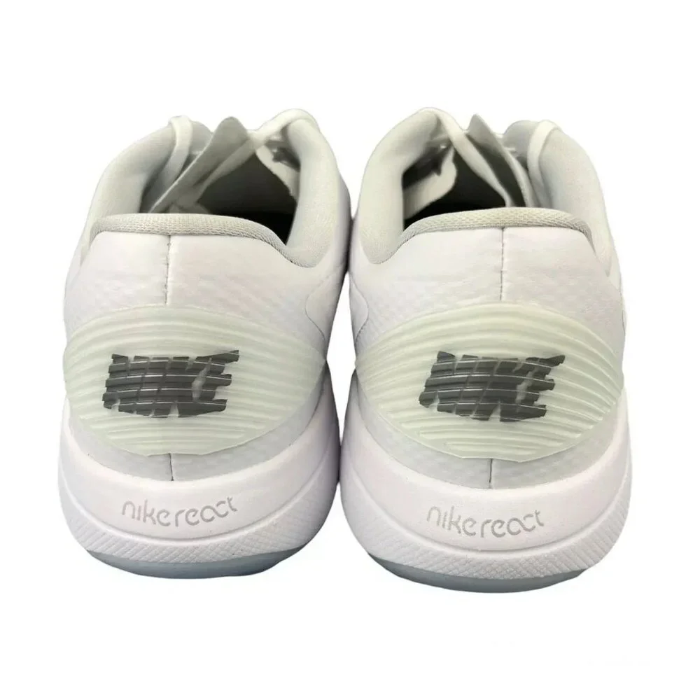 Nike React Vapor 2 Golf Shoes White‎ Metallic Cool Grey Womens 8.5